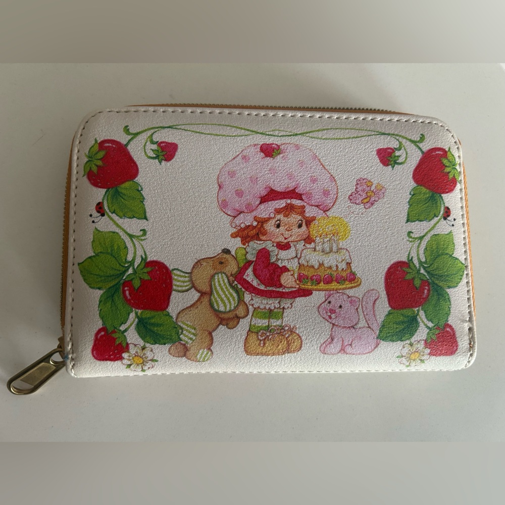 Cute Wallet with Strawberry and Character Design